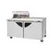 Turbo Air TST-60SD-08S-N-CL 60" Two Section Sandwich / Salad Prep Table w/ 2 Doors, 8 Pans 1 image
