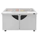 Turbo Air TST-60SD-24-N-GL 60" Mega Top Sandwich/Salad Prep Table w/ 2 Doors, 24 Pans 3 image