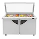 Turbo Air TST-60SD-24-N-GL 60" Mega Top Sandwich/Salad Prep Table w/ 2 Doors, 24 Pans 4 image