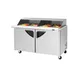 Turbo Air TST-60SD-24-N-SL 60" Mega Top Sandwich/Salad Prep Table w/ 2 Doors, 24 Pans 1 image