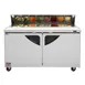 Turbo Air TST-60SD-N 60" Two Section Sandwich / Salad Prep Table w/ 2 Doors, 16 Pans 3 image