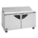 Turbo Air TST-60SD-N 60" Two Section Sandwich / Salad Prep Table w/ 2 Doors, 16 Pans 6 image