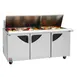 Turbo Air TST-72SD-30-N 72" Mega Top Sandwich/Salad Prep Table w/ 3 Doors, 30 Pans 2 image