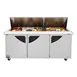 Turbo Air TST-72SD-30-N 72" Mega Top Sandwich/Salad Prep Table w/ 3 Doors, 30 Pans 3 image