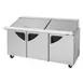 Turbo Air TST-72SD-30-N 72" Mega Top Sandwich/Salad Prep Table w/ 3 Doors, 30 Pans 5 image