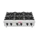 Toastmaster TMHP6 36" Countertop Gas Hotplate with (6) Burners, Manual Control, 132.000 BTU 1 image
