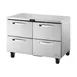 True TUC-48D-4-HC~SPEC3 48" 4-Drawer Undercounter Refrigerator, Stainless Steel, 12 cu. ft. 1 image