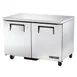 True TUC-48F-HC 48" 2-Section Undercounter Freezer w/ 2 Doors, Aluminum Interior 1 image