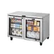 True TUC-48G-HC~SPEC3 48" 2-Section Undercounter Refrigerator w/ 2 Glass Doors 1 image