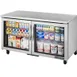 True TUC-60G-HC~FGD01 60" 2-Section Undercounter Refrigerator w/ 2 Glass Doors 1 image