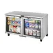 True TUC-60G-HC~SPEC3 60" 2-Section Undercounter Refrigerator w/ 2 Glass Doors 1 image