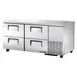 True TUC-67D-4-HC 67" 2-Section Undercounter Refrigerator w/ 4 Drawers 1 image