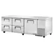 True TUC-93D-4-HC 93" 3-Section Undercounter Refrigerator w/ 1 Door & 4 Drawers 1 image
