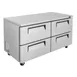 Turbo Air TUR-60SD-D4-N 60" 2-Section Undercounter Refrigerator w/ 2 Doors, 17 cu. ft. 2 image