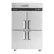 Turbo Air M3F47-4-N 51-3/4" 4-Half Hinged Solid Door Reach-In Freezer, Top Mounted, 42.1 cu. ft., Stainless Steel 2 image