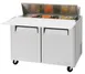 Turbo Air MST-48-12-N 48" 2-Door Sandwich and Salad Prep Table, 12 Pans, Stainless Steel 1 image