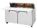 Turbo Air MST-60-16-N 60" 2-Door Sandwich and Salad Prep Table, 16 Pans, Stainless Steel 1 image