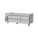 Turbo Air PRCBE-72F-N-FT 72" 4 Drawers Pro Series Freezer Chef Base, Flat Top, 12.14 cu. ft. 1 image