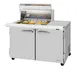 Turbo Air PST-48-12M-N-CL 48" 2-Door Mega Top Sandwich and Salad Prep Table, 12 Pans 1 image