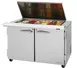 Turbo Air PST-48-18-N-FL 48" Mega Top Refrigerated Sandwich Salad Prep Table w/ 2 Doors, 18 Pans 1 image