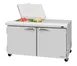 Turbo Air PST-60-08S-N-FCL 60" 2-Door Sandwich and Salad Prep Table, 8 Pans, Stainless Steel 1 image
