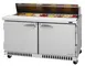 Turbo Air PST-60-FB-N 60" 2-Door Sandwich and Salad Prep Table, 16 Pans, Stainless Steel 1 image