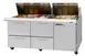 Turbo Air PST-72-30-D4R(L)-N 72" Mega Top Sandwich and Salad Prep Table w/ 1 Door & 4 Drawers, 30 Pans 1 image