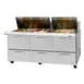 Turbo Air PST-72-30-D6-N 72" Mega Top Sandwich/Salad Prep Table w/ 6 Drawers, 30 Pans 1 image