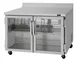 Turbo Air PWR-48-G-N 48" 2-Section Worktop Refrigerator w/ 2 Doors, 12.2 cu. ft. 1 image