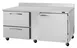 Turbo Air PWR-72-D2R(L)-N 72" 2-Section Worktop Refrigerator w/ 1 Door & 2 Drawers, 18.8 cu. ft. 1 image