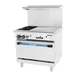 Turbo Air TARG-2B24G 36" Gas Restaurant Range w/ (2) Open Burners, 24" Griddle Right, (1) Standard Oven, 136.000 BTU  1 image