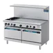 Turbo Air TARG-2B48G 60" Gas Restaurant Range w/ (2) Open Burners, 48" Griddle Right, (1) Standard Oven, 215.000 BTU  1 image