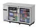 Turbo Air TBB-24-60SGSD-N Refrigerated Back Bar Cabinet w/ 16.46 Cu Ft, 2 Glass Doors, Side Mount 1 image