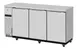 Turbo Air TBB-24-72SSD-N6 Refrigerated Back Bar Cabinet w/ 20.62 Cu Ft, 3 Solid Doors, Side Mount 1 image