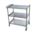 Turbo Air TBUS-1524, 304 Stainless Steel Utility Cart w/ 3 Shelves (15" x 24") 1 image
