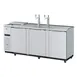 Turbo Air TCB-4SDD-N 90" Draft Beer Cooler w/ 4 Kegs, 2 Dual-Tap Towers 1 image