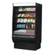 Turbo Air TOM-36DXB-SP(-A)-N Extra Deep Vertical Open Air Merchandiser in Black, Self-Contained, 4 Shelves, Solid Sides, 17.1 cu. ft. 1 image