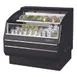 Turbo Air TOM-40LB-SP(-A)-N 39" Horizontal Open Air Merhandiser in Black, Self-Contained, 1 Shelf 1 image