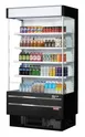 Turbo Air TOM-40SEW(B)-N 39" Vertical Open Air Merchandiser, Specify Exterior, Self-Contained, 4 Shelves 1 image