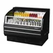 Turbo Air TOM-50SB-SP(-A)-N 50" Horizontal Open Air Merchandiser in Black, Self-Contained, 3 Shelves 1 image