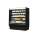 Turbo Air TOM-72DXB-SP(-A)-N 68" Vertical Open Air Merchandiser in Black, Self-Contained, 4 Shelves, 34.1 cu ft. 1 image