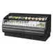 Turbo Air TOM-75LB-SP(-A)-N 75" Horizontal Open Air Merchandiser in Black, Shelf-Contained, 2 Shelves 1 image