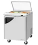 Turbo Air TST-28SD-N-GL 28" One Section Sandwich / Salad Prep Table w/ 1 Door, 8 Pans 1 image