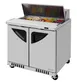 Turbo Air TST-36SD-FB-N 36" 2-Door Sandwich and Salad Prep Table, 10 Pans, Stainless Steel 1 image
