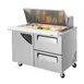 Turbo Air TST-48SD-18-D2-N 48" Mega Top Refrigerated Sandwich Salad Prep Table w/ 2 Drawers & 1 Door, 18 Pans 1 image