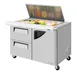 Turbo Air TST-48SD-18-D2R-N-FL 48" Mega Top Sandwich and Salad Prep Table w/ 1 Door & 2 Drawers, 18 Pans 1 image