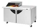 Turbo Air TST-60SD-12M-N-SL(-LW) 60" 2-Door Mega Top Sandwich and Salad Prep Table, 12 Pans, Stainless Steel 1 image