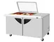 Turbo Air TST-60SD-18M-N-GL(-LW) 60" 2-Door Mega Top Sandwich Prep Table, 18 Pans, Stainless Steel 1 image