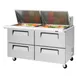 Turbo Air TST-60SD-24-D4-N 60" Mega Top Sandwich/Salad Prep Table w/ 4 Drawers, 24 Pans 1 image