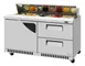 Turbo Air TST-60SD-D2R(L)-FB-N 60" Sandwich and Salad Prep Table w/ 1 Door & 2 Drawers, 16 Pans 1 image